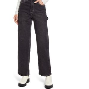 BP high rise carpenter jeans. Size 25. Faded black wash